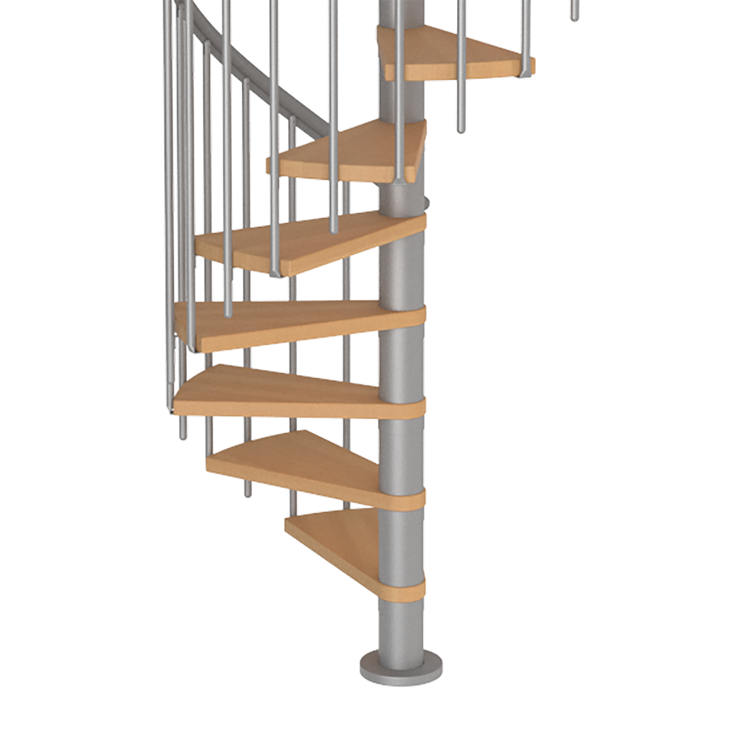 Calgary Grey 47" Diameter Extra Baluster Spiral Staircase Kit