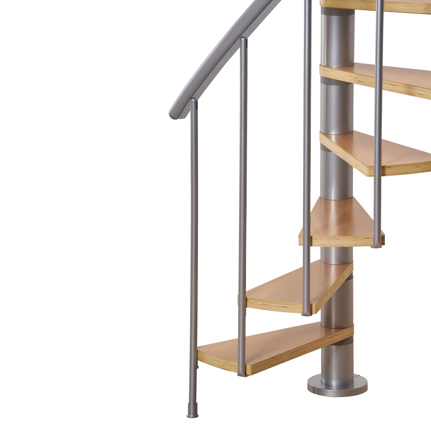 Calgary Grey 55" Diameter Standard Spiral Staircaise Kit