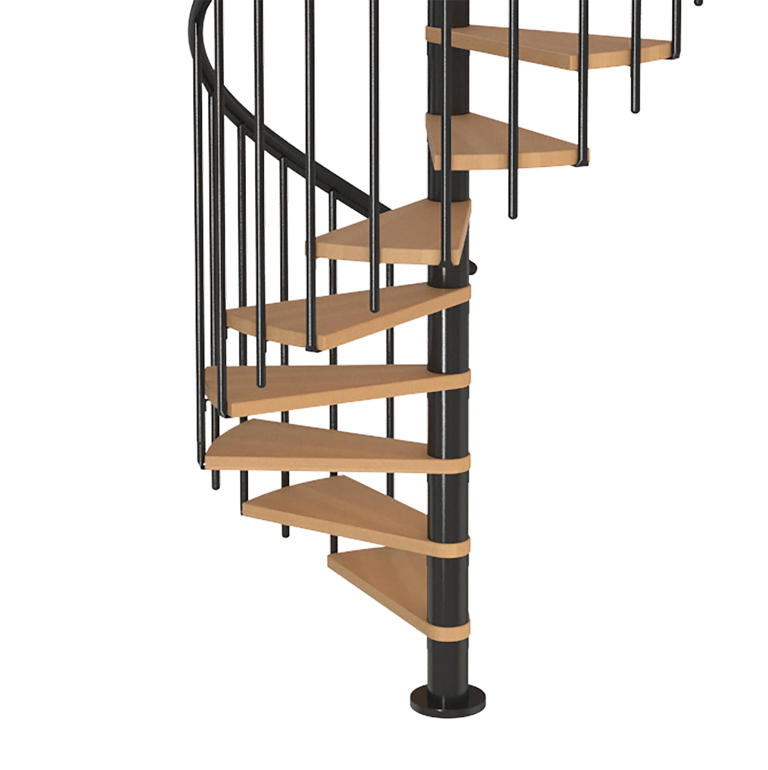 Calgary Black 47" Diameter Extra Baluster Spiral Staircase Kit