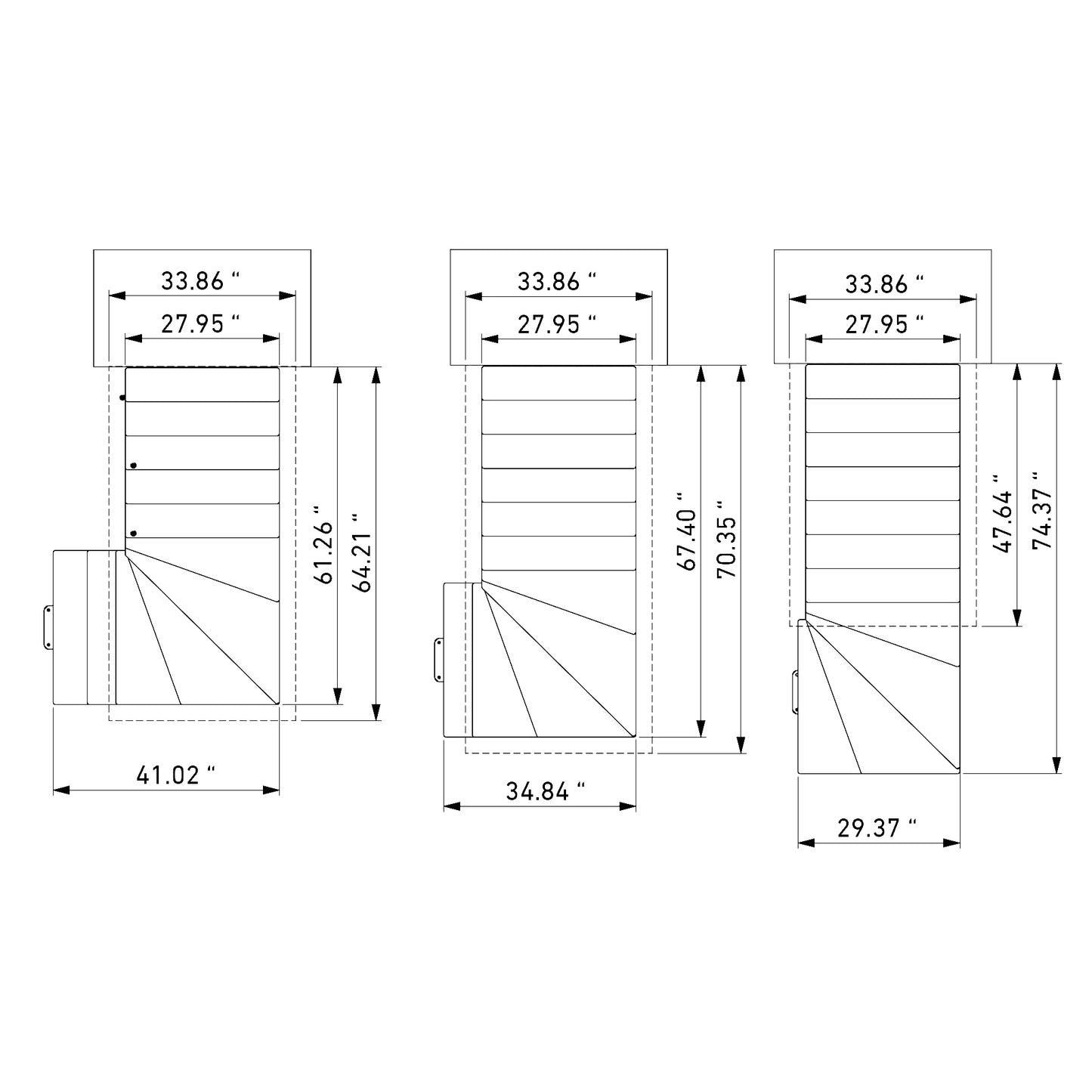 Dolle Lyon Modular Staircase Kit - Black