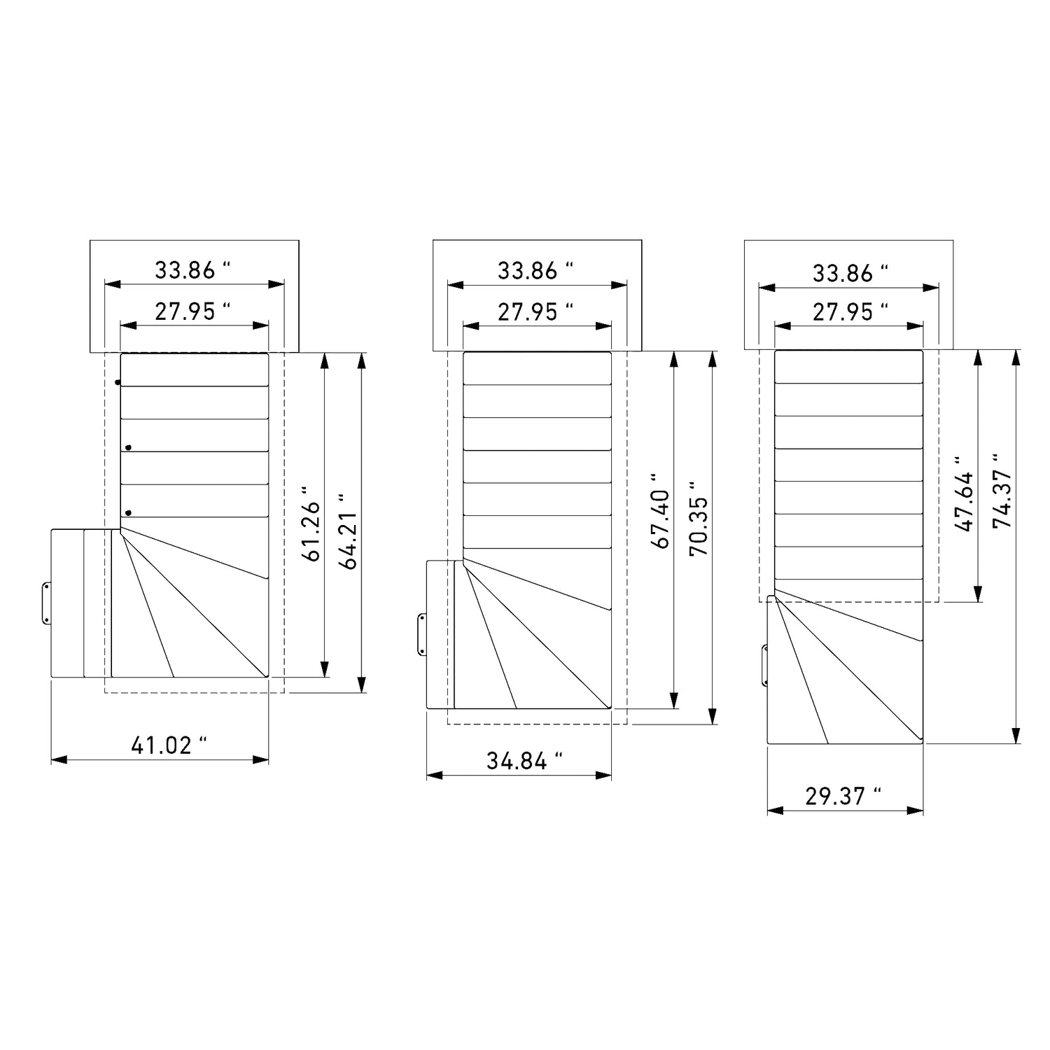 Dolle Lyon Modular Staircase Kit - Black