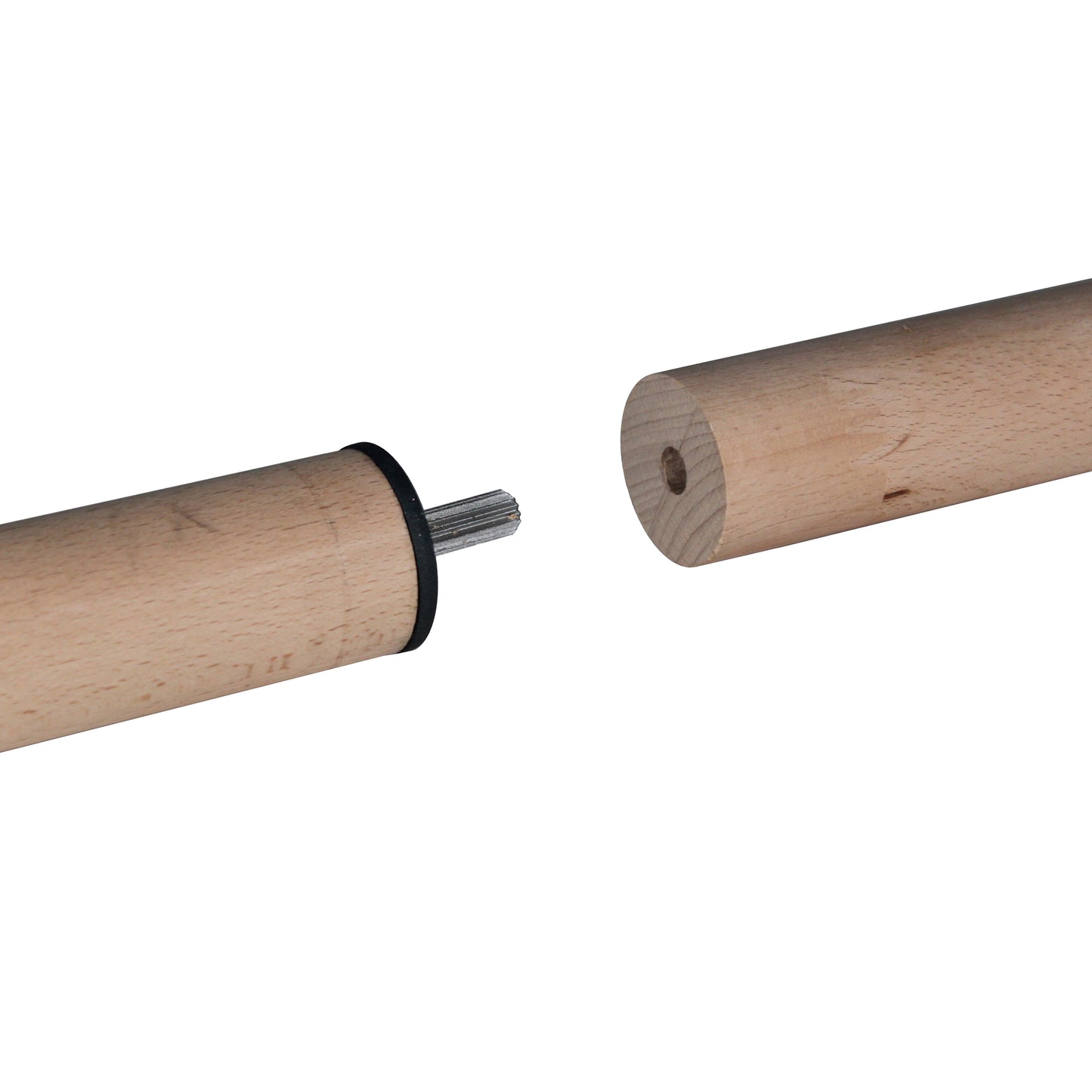 Prova Unfinished Beech Wood 79" Long Handrail Kit with Anthracite Components