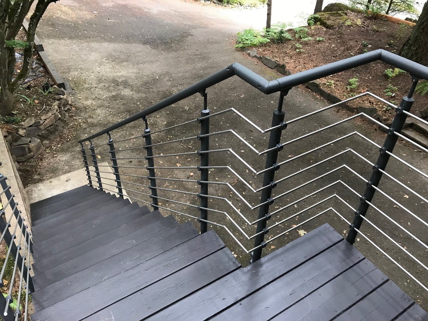 Prova PA6b Anthracite Handrail Elbow