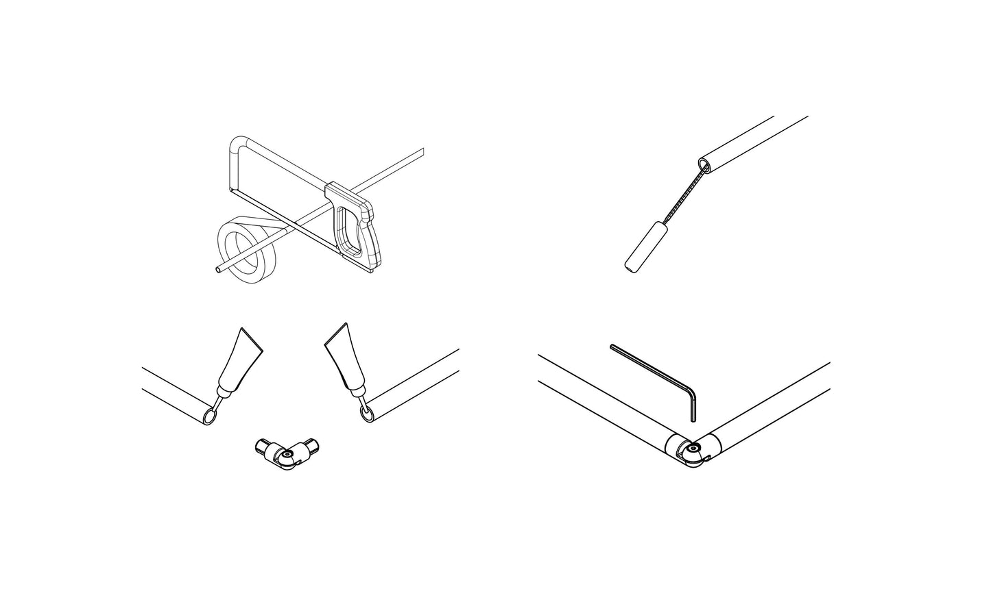 Prova PA10a Stainless Steel Tube Infill Connector/Elbow (10pk)