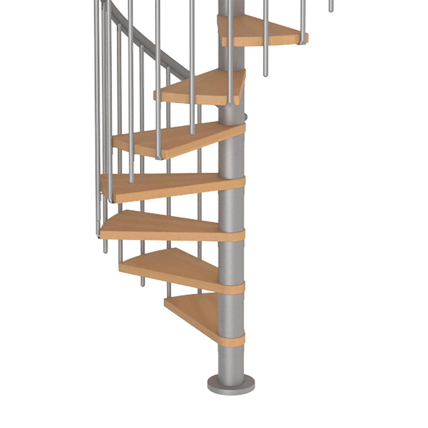 Calgary Grey 47" Diameter Extra Baluster Spiral Staircase Kit