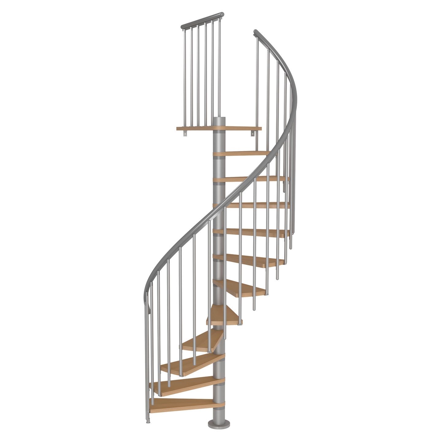 Calgary Grey 47" Diameter Extra Baluster Spiral Staircase Kit