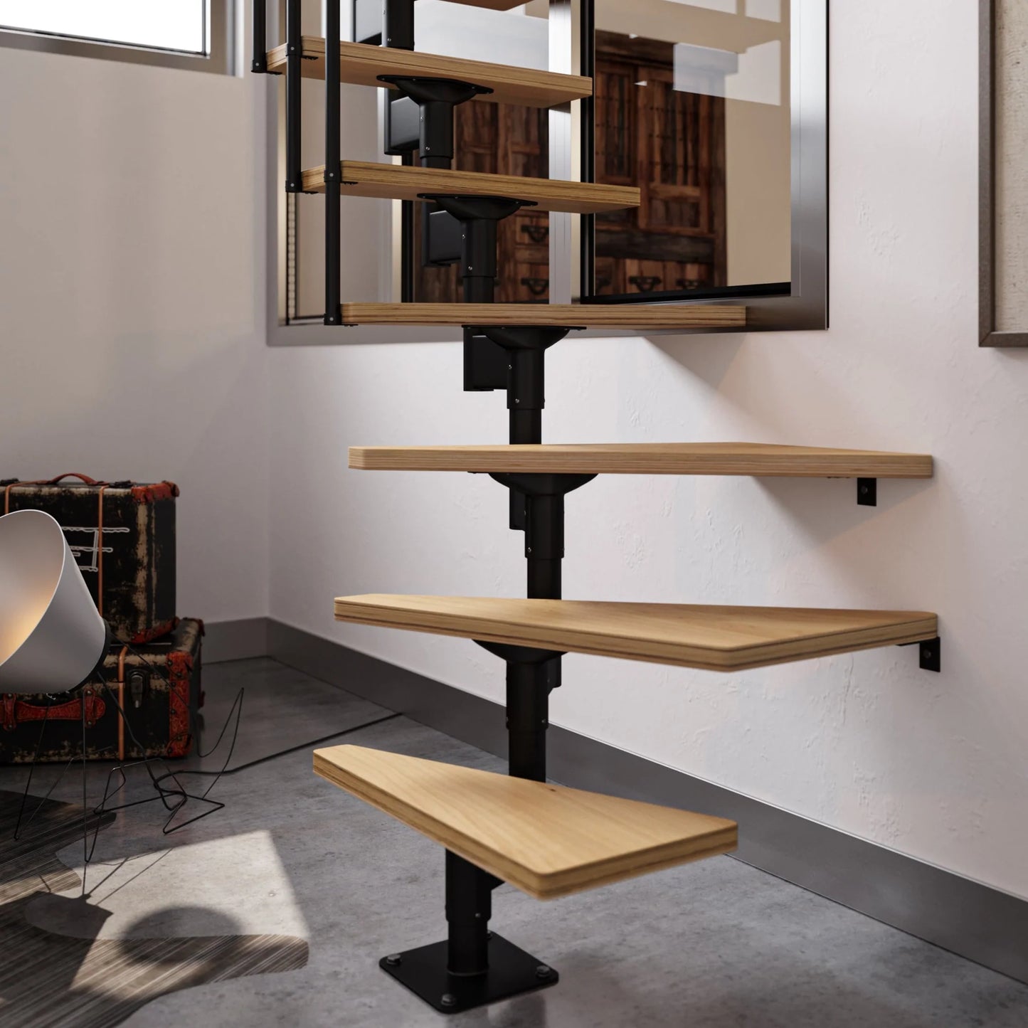 DALLAS Quarter Turn Modular Staircase Kit