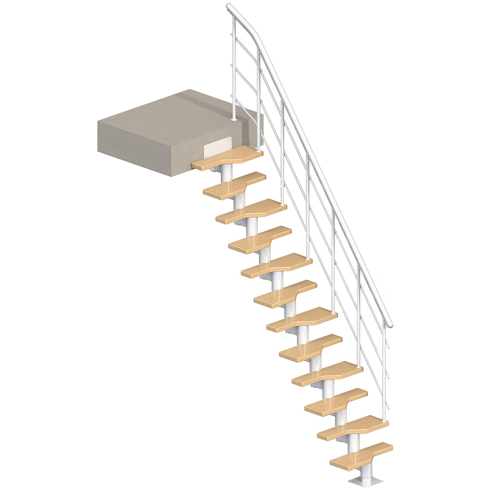 Dolle Lugano Modular Staircase Kit - White