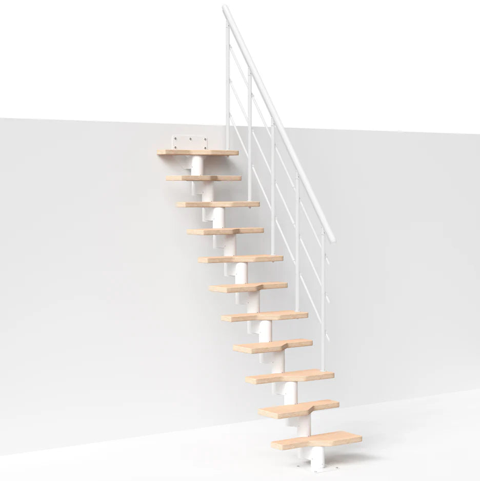 LUGANO Modular Staircase Kit - White