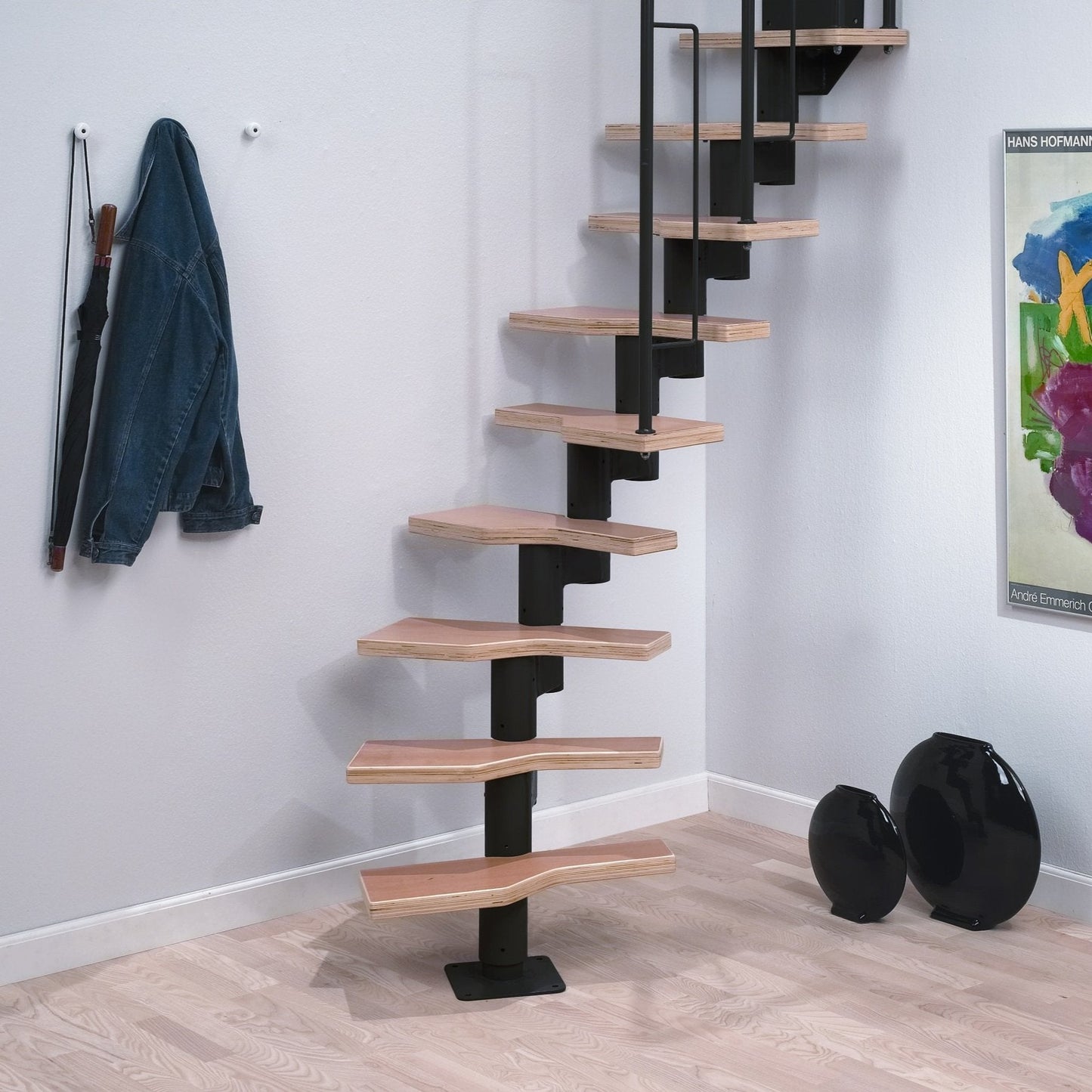Dolle Graz Black Modular Staircase Kit