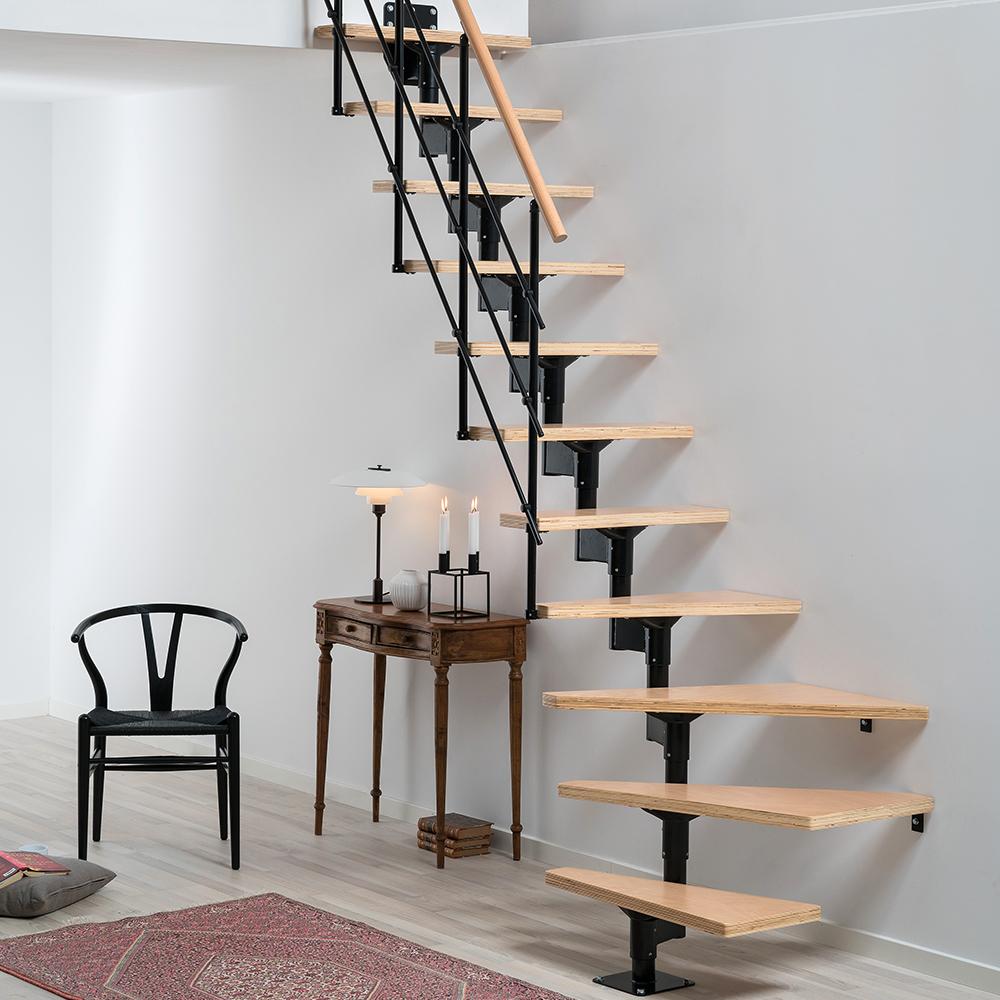 Dolle Lyon Modular Staircase Kit - Black