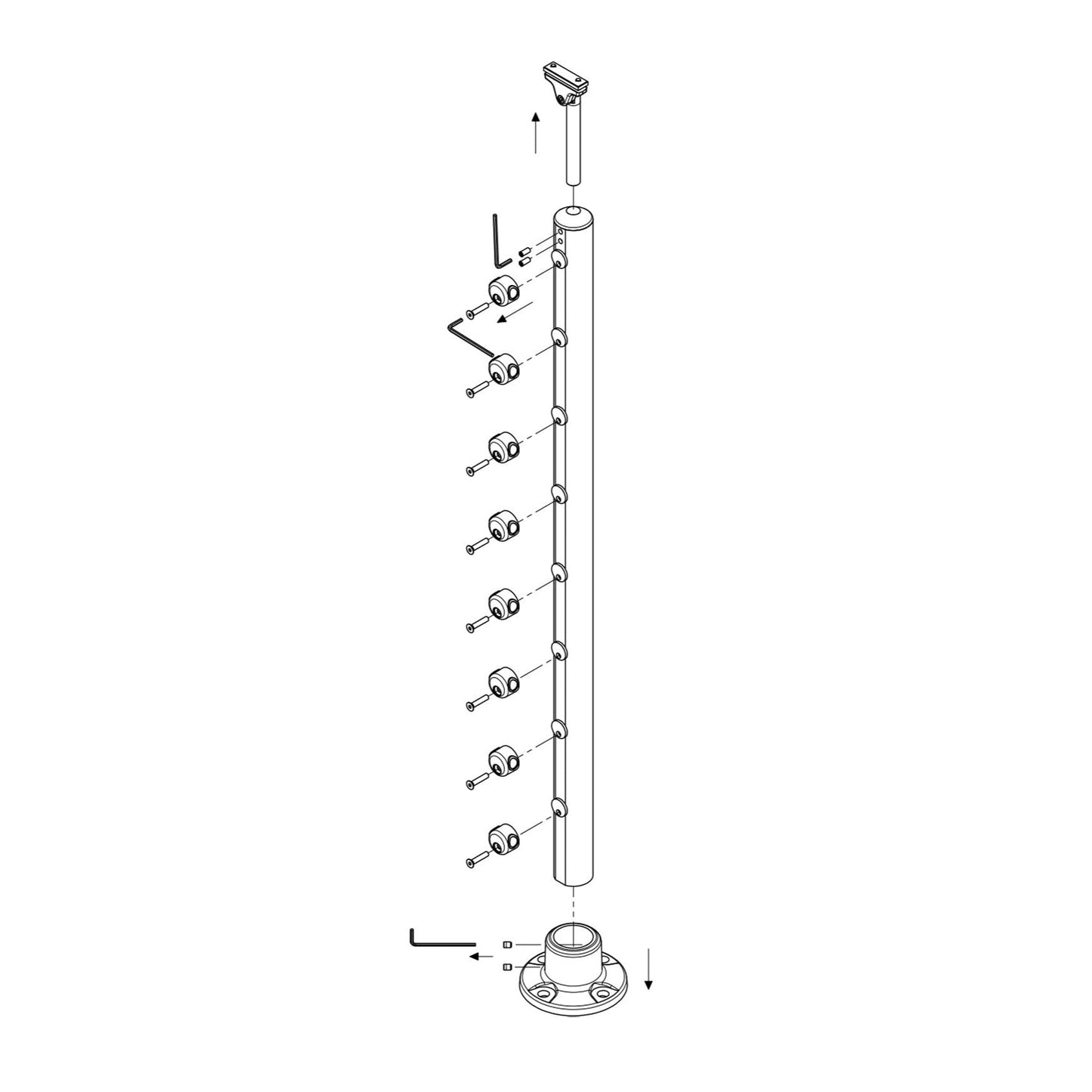 Prova PA1 36" Top Mount Post