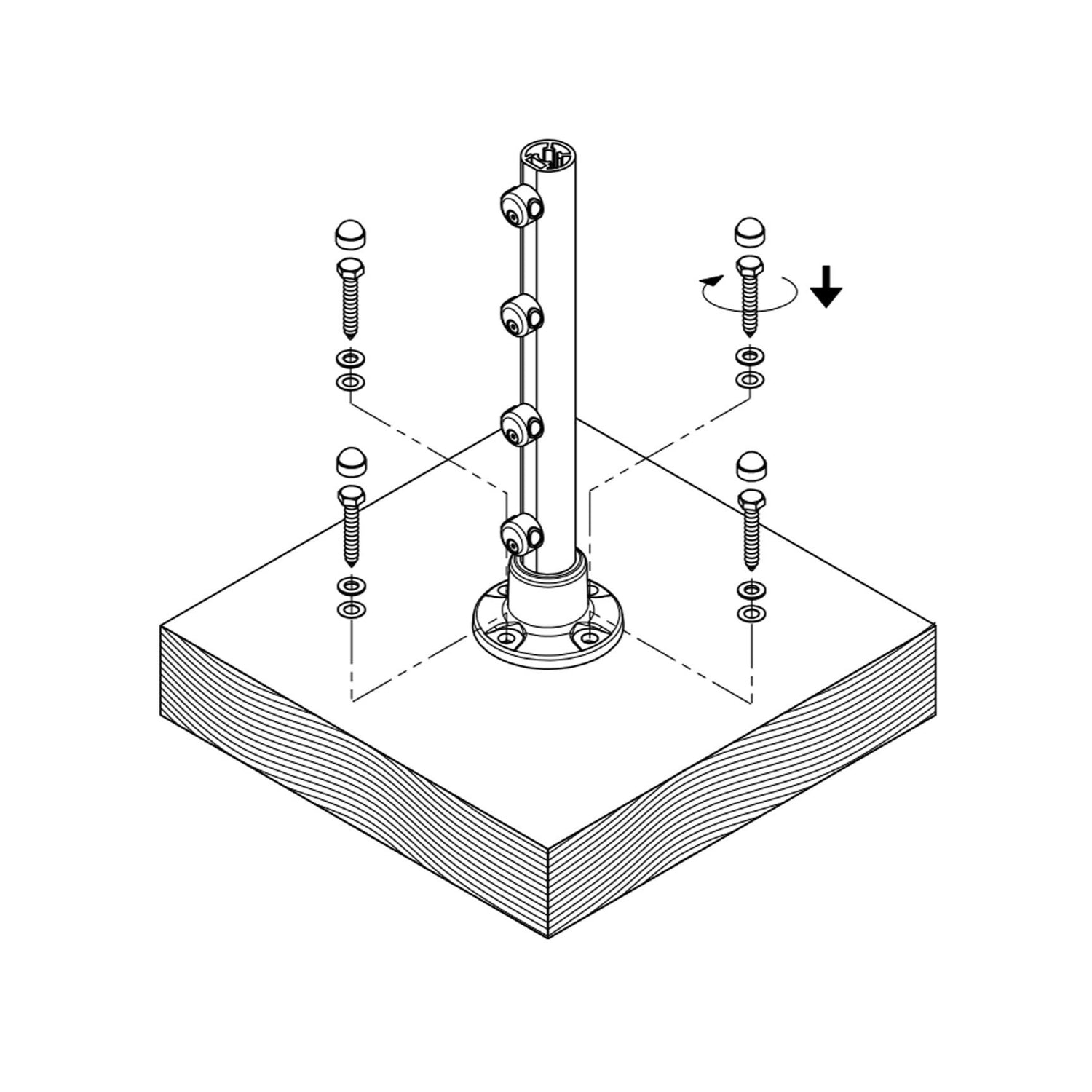 View Button Railing Screw Indoor Railing Screws | Prova Indoor Outdoor Railings: Staircase ...