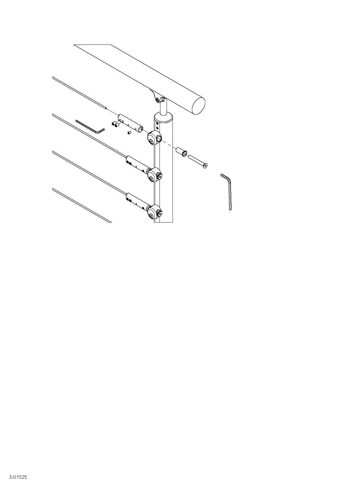 Prova PA26a Cable Post Adjustment Terminal for Cable In-Fill 42" (10pk)